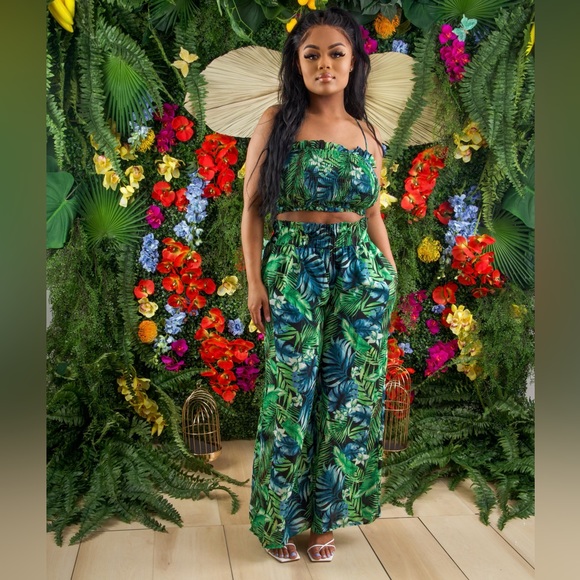 Pants - Jumpsuit two piece pants set